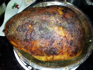 Smoked, Stuffed turkey breast. Incredible!